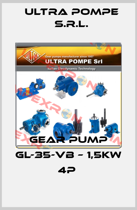 GEAR PUMP GL-35-VB – 1,5KW 4P  Ultra Pompe S.r.l.