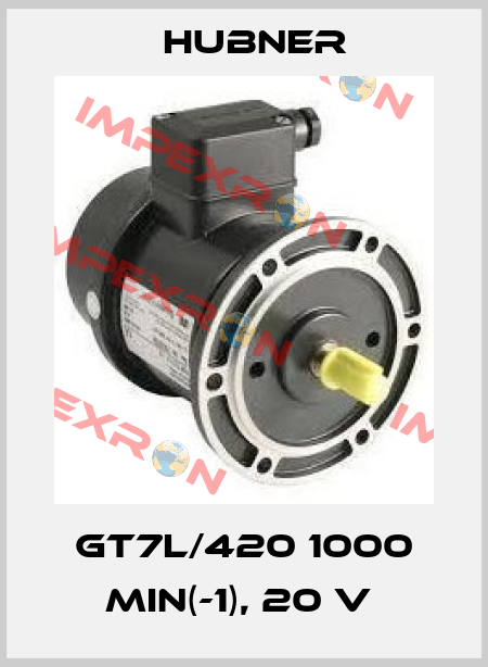 GT7L/420 1000 MIN(-1), 20 V  Hubner