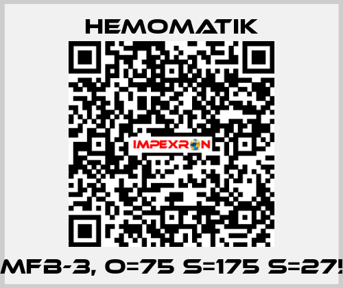 HMFB-3, O=75 S=175 S=275  Hemomatik