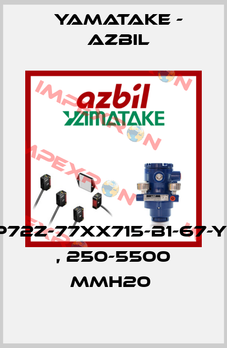 KDP72Z-77XX715-B1-67-Y169 , 250-5500 MMH20  Yamatake - Azbil