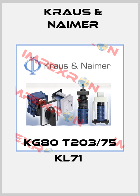 KG80 T203/75 KL71  Kraus & Naimer