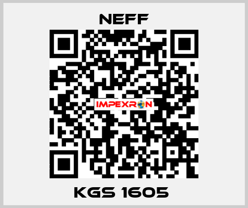 KGS 1605  Neff