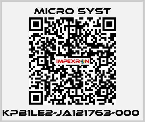 KPB1LE2-JA121763-000  Micro Syst