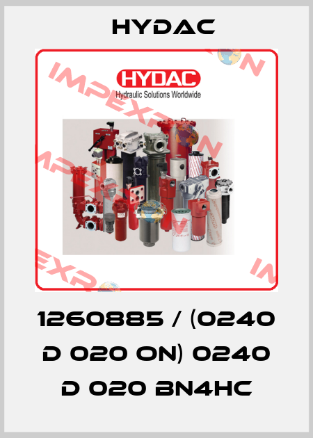 1260885 / (0240 D 020 ON) 0240 D 020 BN4HC Hydac