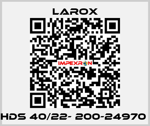 HDS 40/22- 200-24970  Larox