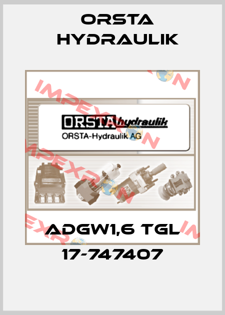 ADGW1,6 TGL 17-747407 Orsta Hydraulik