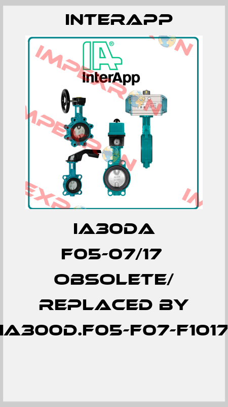 IA30DA F05-07/17  obsolete/ replaced by IA300D.F05-F07-F1017  InterApp