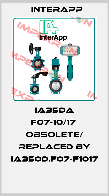 IA35DA F07-10/17  obsolete/ replaced by IA350D.F07-F1017  InterApp