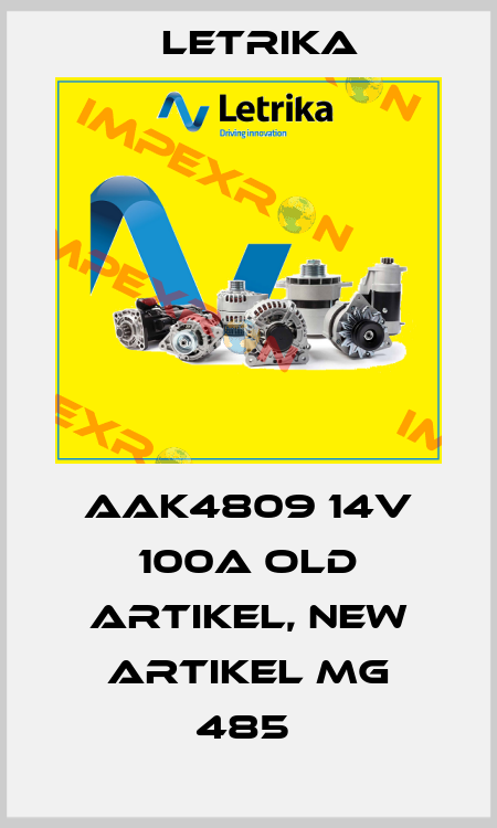 AAK4809 14V 100A old Artikel, new artikel MG 485  Letrika