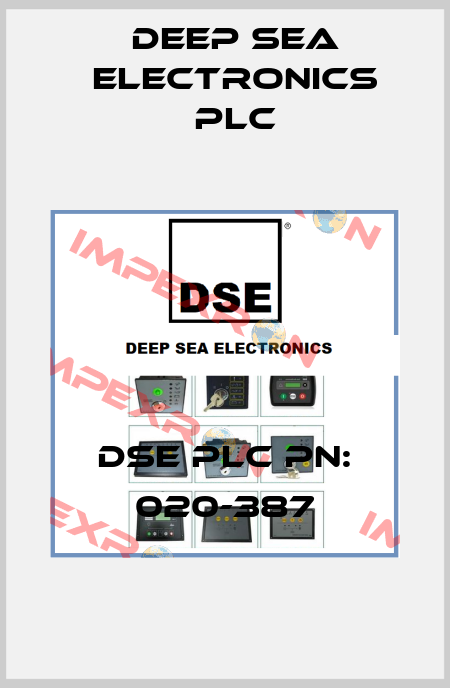 DSE PLC PN: 020-387 DEEP SEA ELECTRONICS PLC