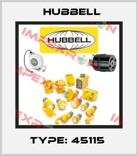 Type: 45115  Hubbell
