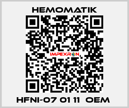 HFNI-07 01 11  OEM  Hemomatik