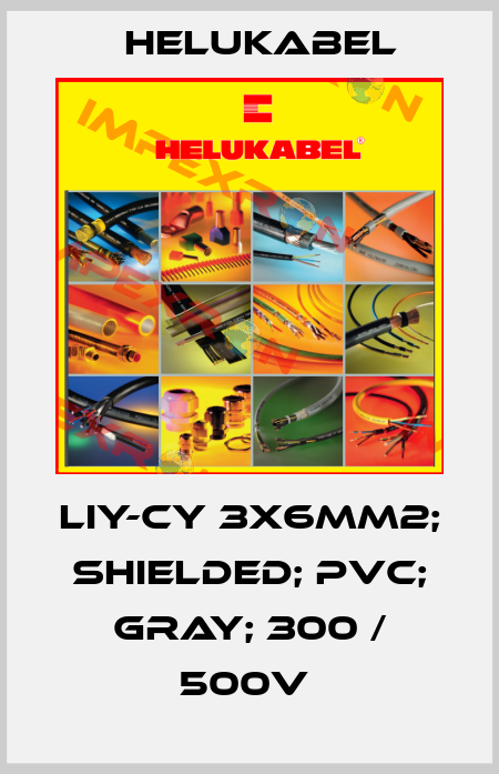 LIY-CY 3X6MM2; SHIELDED; PVC; GRAY; 300 / 500V  Helukabel