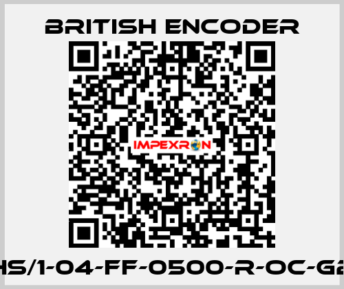755HS/1-04-FF-0500-R-OC-G2-ST  British Encoder