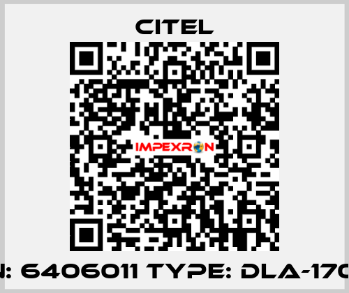 P/N: 6406011 Type: DLA-170-T  Citel