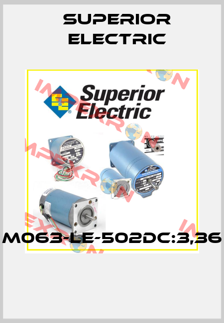 M063-LE-502DC:3,36  Superior Electric