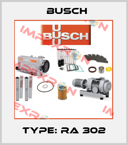 Type: RA 302 Busch