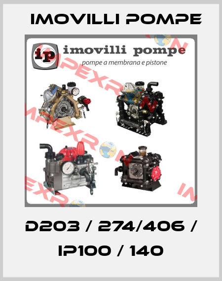 D203 / 274/406 / IP100 / 140 Imovilli pompe