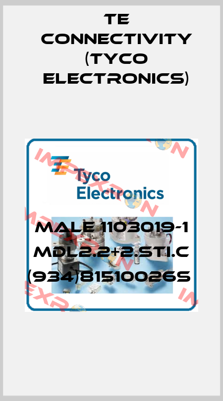 MALE 1103019-1 MDL2.2+2.STI.C (934)81510026S  TE Connectivity (Tyco Electronics)