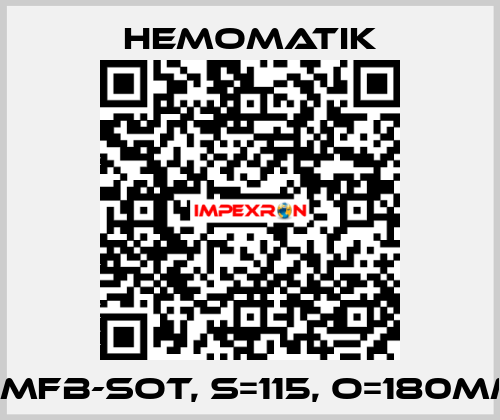 HMFB-SOT, S=115, O=180mm Hemomatik