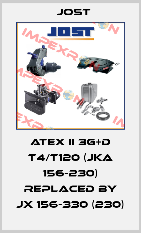 ATEX II 3G+D T4/T120 (JKA 156-230) replaced by JX 156-330 (230) Jost