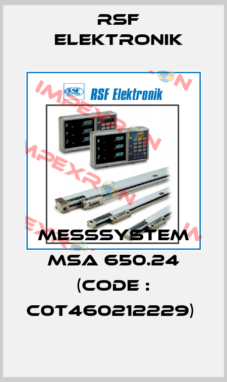MEßSYSTEM MSA 650.24 (CODE : C0T460212229)  Rsf Elektronik