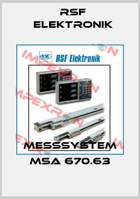 Meßsystem MSA 670.63 Rsf Elektronik