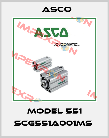 MODEL 551 SCG551A001MS  Asco