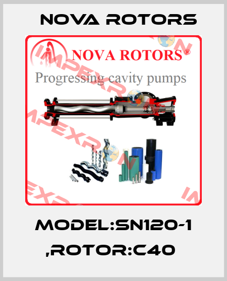 MODEL:SN120-1 ,ROTOR:C40  Nova Rotors
