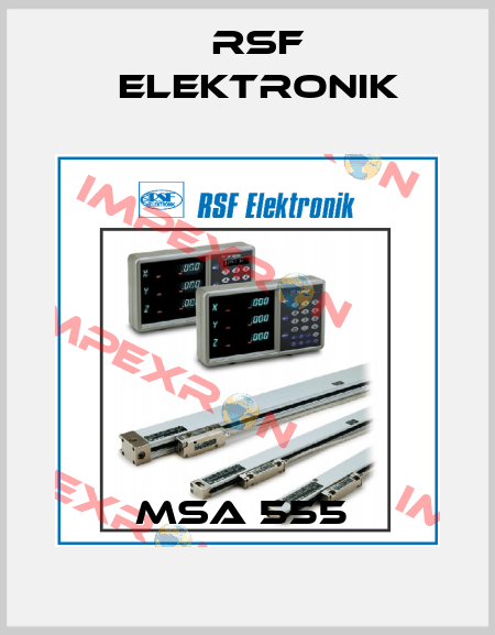 MSA 555  Rsf Elektronik
