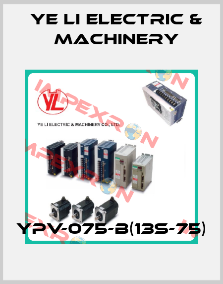 YPV-075-B(13S-75) Ye Li Electric & Machinery