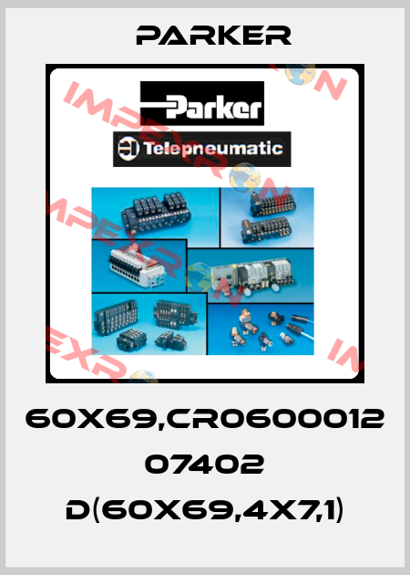60X69,CR0600012 07402 D(60X69,4X7,1) Parker
