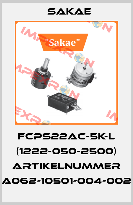 FCPS22AC-5K-L (1222-050-2500) Artikelnummer A062-10501-004-002 Sakae