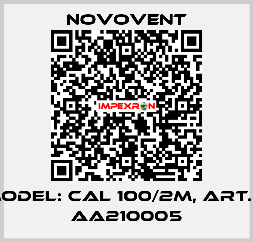 Model: CAL 100/2M, Art.N: AA210005 Novovent