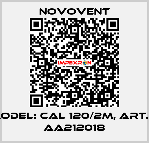 Model: CAL 120/2M, Art.N: AA212018 Novovent