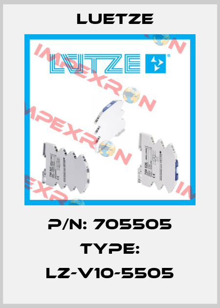 P/N: 705505 Type: LZ-V10-5505 Luetze