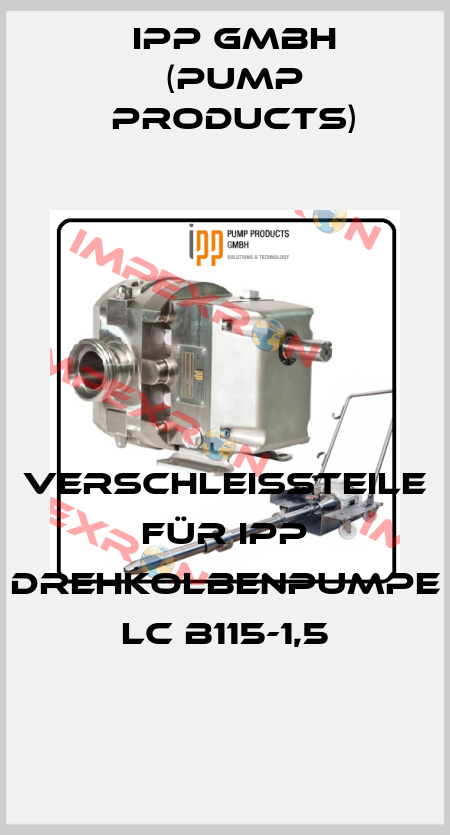 Verschleißteile für ipp Drehkolbenpumpe LC B115-1,5 IPP GMBH (Pump products)
