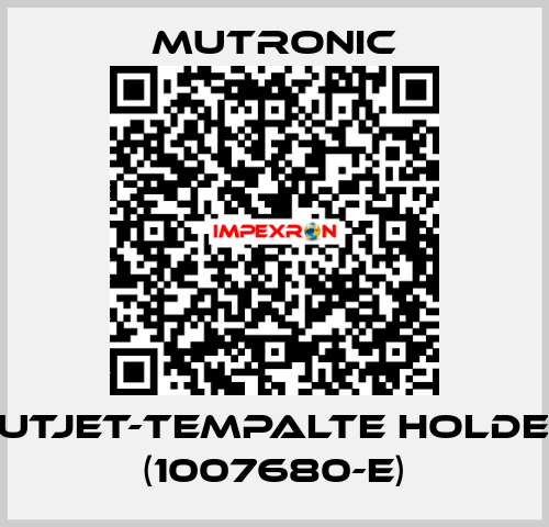 CUTJET-Tempalte holder (1007680-E) Mutronic
