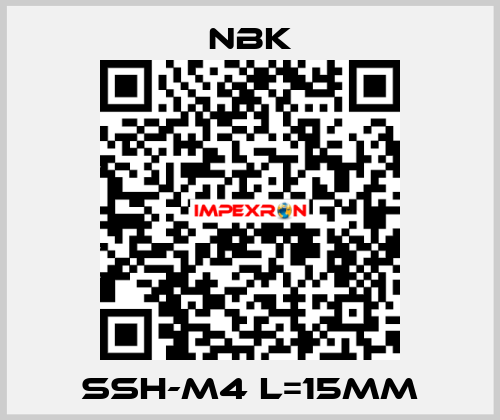 SSH-M4 L=15mm NBK
