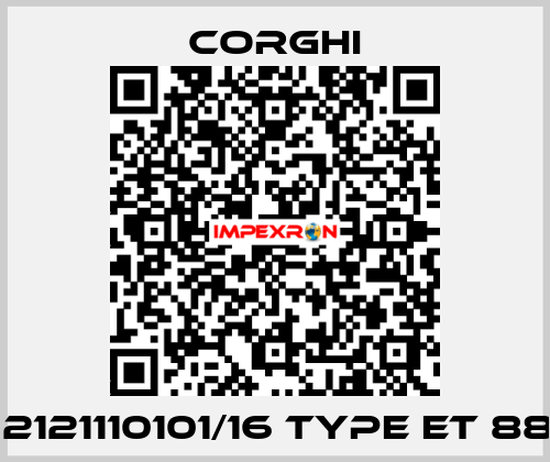 Nr. 2121110101/16 Type ET 88 PR Corghi