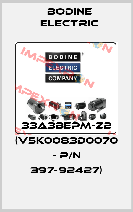 33A3BEPM-Z2 (V5K0083D0070 - P/N 397-92427) BODINE ELECTRIC