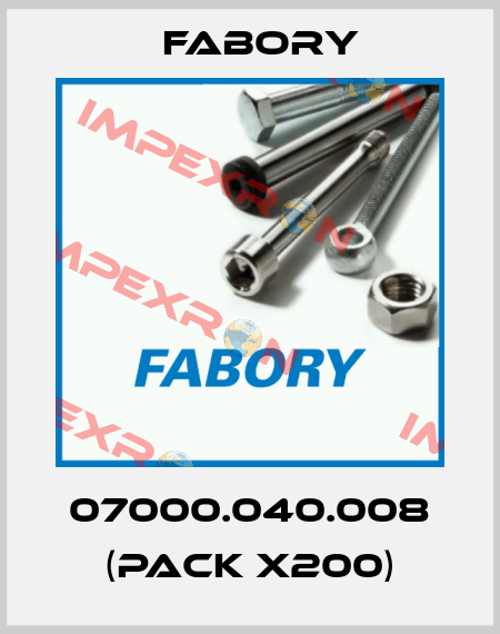 07000.040.008 (pack x200) Fabory