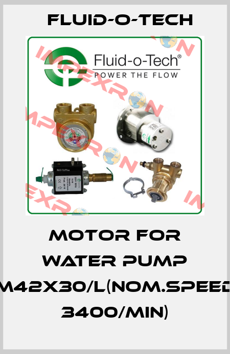 Motor for water pump M42x30/l(nom.speed 3400/min) Fluid-O-Tech