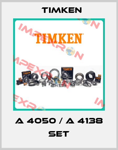 A 4050 / A 4138 set Timken