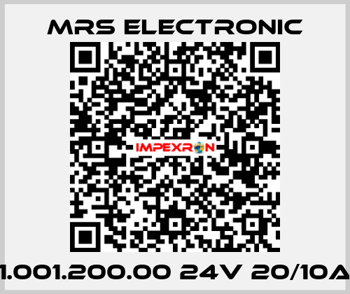 1.001.200.00 24V 20/10a MRS ELECTRONIC