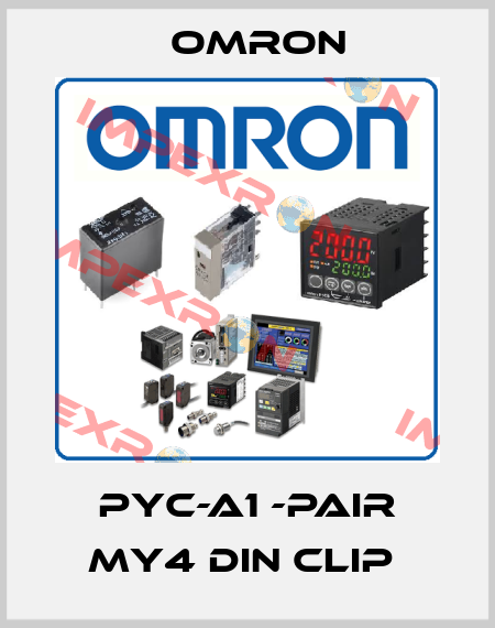 PYC-A1 -PAIR MY4 DIN CLIP  Omron