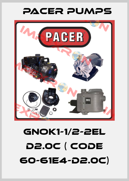 GNOK1-1/2-2EL D2.0C ( code 60-61E4-D2.0C) Pacer Pumps