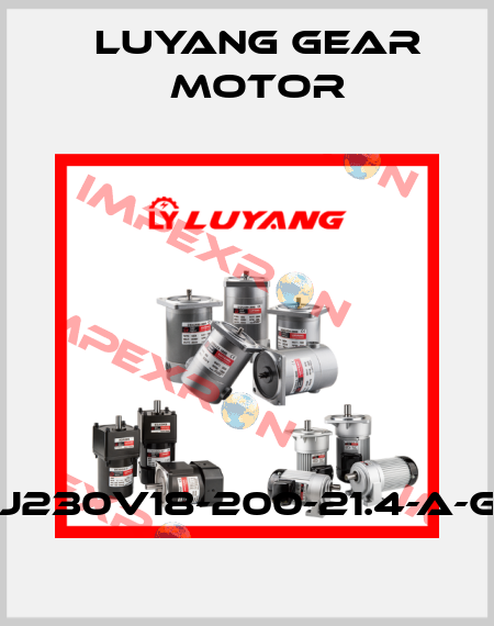 UJ230V18-200-21.4-A-G3 Luyang Gear Motor