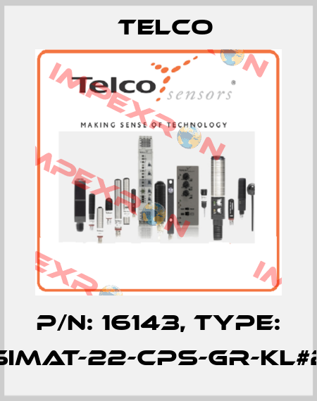 p/n: 16143, Type: Simat-22-CPS-GR-KL#2 Telco