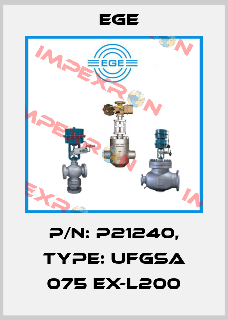 p/n: P21240, Type: UFGSa 075 Ex-L200 Ege